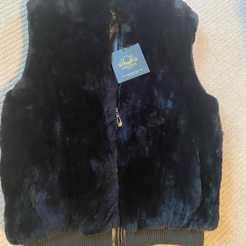 100% Real Rex Rabbit fur vest